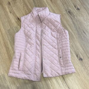 Black Rivet Women's Quilted Mauve Vest